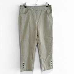 Pre Owned Sage Green Cropped Trousers