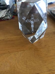 Crucifix paper weight
