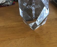 Crucifix paper weight