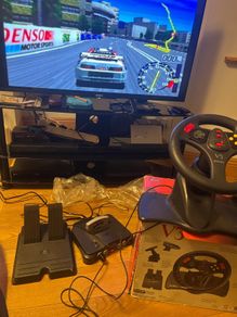 Nintendo N64 console, Games Delux Carry case, steering wheel