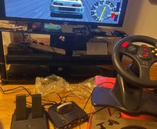 Nintendo N64 console, Games Delux Carry case, steering wheel