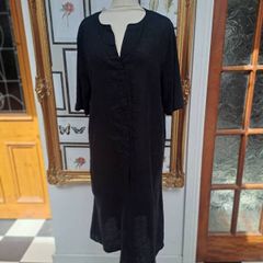 Carolyn Donnelly black linen dress