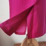 VINTAGE 1980s magenta pink high waist midi skirt Made in Ireland S 10 Barbiecore Image 5