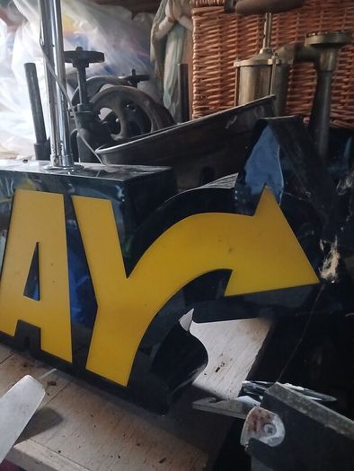 large subway sign