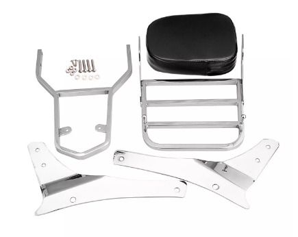 Backrest For Suzuki Intruder Motorcycle Passenger Bar Luggage Rear Rack