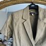 Saloos Collection Olive Green Linen Blouse Size UK 12 Image 4