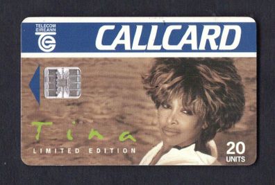 1993 Ireland 20 unit Tina Turner (EMI) (Schlumberger) Call Card Used