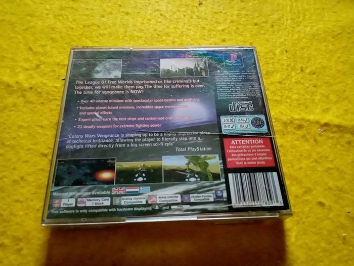 Colony wars Vengeance PlayStation 1 Ps1 PlayStation 2 ps2 games Original Pal version