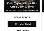 Katie Taylor field ticket section T on the field