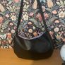 Handmade witch shoulder bag black and lilac Image 3