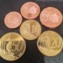 Netherlands Curacao 1,2,5,10,20 & 50 Cent Prototype, Probe, Essai coin's (6 coin Lot) Image 2