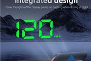 Car HUD head-up display, Km  W2 windshield speedometer projector with speed display and overspeed alert, automatic light sensor, mile/kilometer speed display, USB plug and play, suitable for all car models,