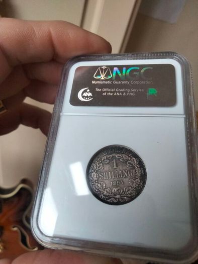 South Africa ZAR 1894 1 Shilling NGC VF30