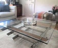 Stunning DFS Pagoda Glass Coffee Table Showstopper Piece