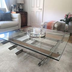 Stunning DFS Pagoda Glass Coffee Table Showstopper Piece