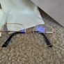 Jimmy Choo Gold Glasses with Pearl Detailing Image 4