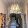 Lantern style chandelier 4 bulb Image 4