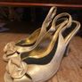River island gold sling back shoes size 5 Image 2