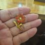 Vintage Flower Brooch Image 3