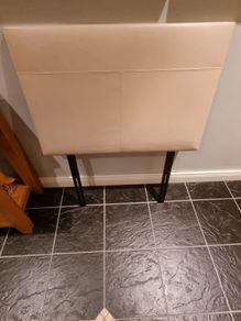 2 x leather headboards