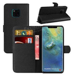 Huawei Mate 20 PRO Phone Case Luxury Leather Magnetic Flip Wallet Stand Cover Black