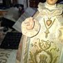 Beautiful Very Large Old Child of Prague Statue, 1 Foot tall likely produced in Ireland during the early 20th century Image 7