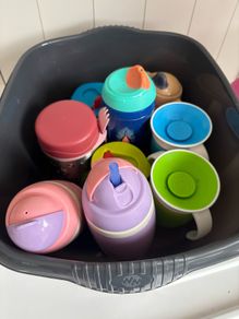 Free toddler sippy cups, bottle and warm food flask