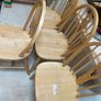 4 x Very Solid Wooden Kitchen Dining Chairs - Can Deliver Image 2