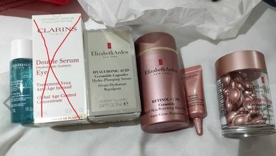 Elizabeth arden set and clarins
