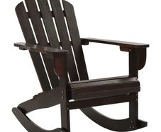 Garden Rocking Chair Wood Brown