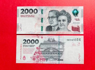 Argentina. 2000  Pesos. 2023.  UNC  Pick 368b  Commemorative Issue  )