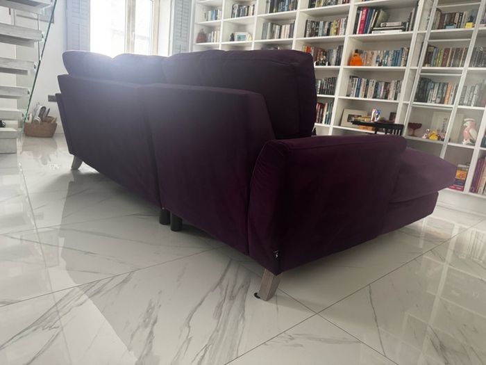 Velvet sofa