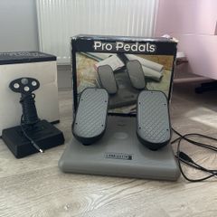 Vintage Flight Simulator CH Products Pro Pedals and Flight Stick Bundle