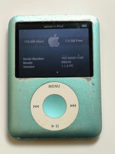 Apple iPod Nano 3rd Gen A1236 8GB/ Used