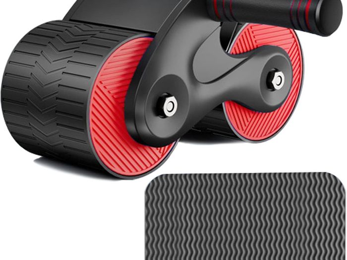 Double Wheel Abdominal Exerciser Women Men Automatic Rebound Ab Wheel Roller Waist Trainer Gym Sports Home Exercise Devices