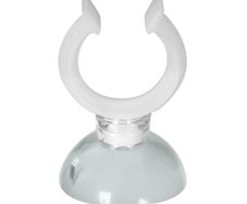 White Suction Cup Holder for 16/22mm Hose - 22mm Clip