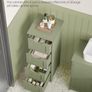 New Bathroom Floor Storage Cabinet (Laurel Green) FREE P&P Image 6