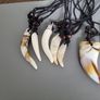 Wolf teeth necklaces faux Image 6