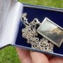 Vintage Sterling Silver 925 Flower Necklace (length 27" - 23,6g) Image 2