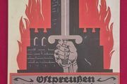 Germany, East Prussia protects the homeland, vintage style metal sign .