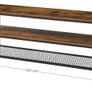 TV Stand VASAGLE Industrial TV Stand, Lengthened TV Cabinet, Console, Coffee Table with Metal Frame, Wood Grain, for Living Room, Bedroom, Rustic Brown LTV50BX Image 2
