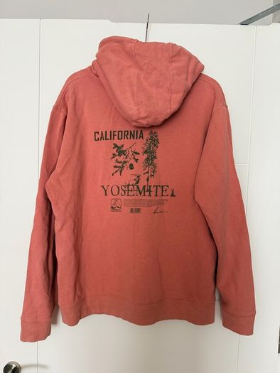 Blue Banana Men's Yosemite Hoodie in Terracotta - size Medium