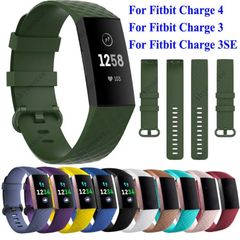 Replacement Silicone Band Strap Buckle For Fitbit Charge 3 4 Luxury Sport Straps
