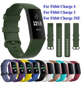 Replacement Silicone Band Strap Buckle For Fitbit Charge 3 4 Luxury Sport Straps