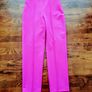 Zara Minimalist High Waist Trousers Pink XS -Brand New Image 6