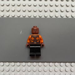 lego super heroes sh0476 Okoye minifigure- Dark Orange Top