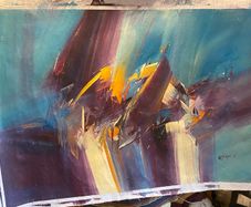 Large Hand Painted Oil on Canvas - Modern Abstract Impressionism