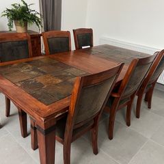 Alpine Heritage Dining Table 6 Chairs & Sideboard
