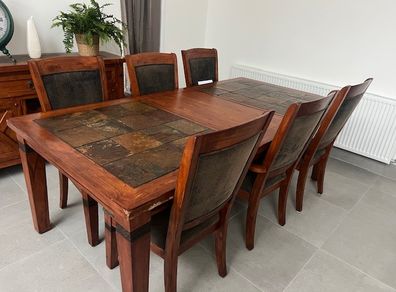 Alpine Heritage Dining Table 6 Chairs & Sideboard