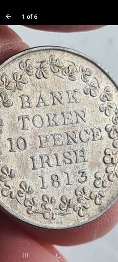 1813 George III, Irish 10p silver